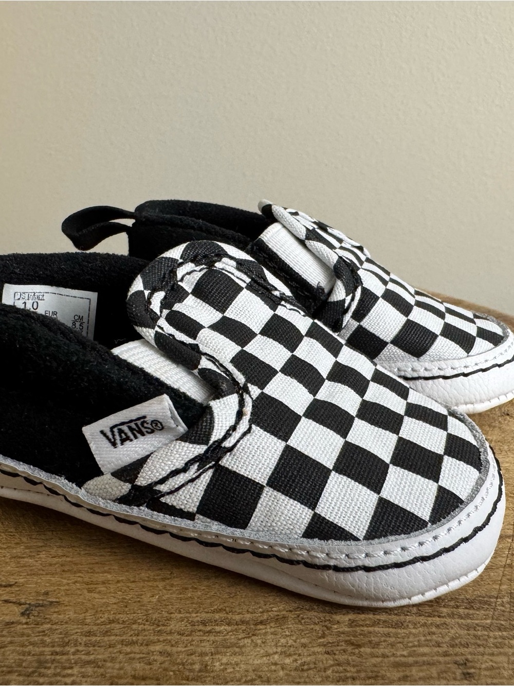 Vans baby Slip-On Loafers - Black & White Checkerboard